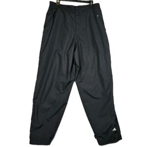 Vintage Adidas ClimaShell Storm Tear Away Track Pants Men's XL Zip Sides Black